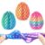 4PCS Twisty Fidget Egg , 3D Printed Slippery Spiral Fidget Toy, Sensory Desk Toys for Adults Kids, Stress Relief Hand Fidget Set, Party Favors, Classroom Prizes (Multicolor 4pcs)