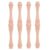 4pcs Unfinished Wood Gourd Spindles Beige Decorative Wooden Craft