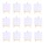 4 Pcs White Painting Canvas, Blank Stretched for Mini Art