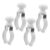 4pcs Windproof Clothes Clips with Wooden Handle for Clothes and Towels