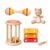 4 PCS Wooden Baby Rattle Set, Montessori Style Sensory Musical Instruments for 0-3 Years, Natural Wood Percussion Shakers, Early Learning Educational Toys for Infant Boys Girls, Birthday Gift