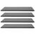 4pcs X11cm Self-adhesive Stainless Steel Blank Door Nameplate