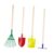 4 Pieces Children Garden Rake Kids Garden Tool Set Spade Turning Rake Leaf Rake Wooden Handle Metal Comfortable Suitable for Gift Giving Home
