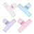 4Pieces Clear Acrylic Paper Clip 74mm Paper Clamps File Clip Food Bag for Food Bag Document Drawing Board Stainless Steel Clamp