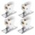 4 Pieces Metal Curtain Locks Pulley Set Compatible With Roman Blinds For Adjustable Height And Steady Curtain Rope Management