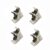 4 Pieces/Set of 90 Degree Self-Locking Folding Hinges Dining Table and Chair Extension Legs DIY Metal Furniture Hardware Accessories Door Hinge
