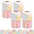 4 Rolls Pastel Quilt Bulletin Board Border, Scalloped Patchwork Trim, 33 Ft