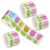 4 Rolls Tulip Pattern Sticker 4 Self Adhesive Paper Envelope Seals