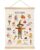 4 Seasons Educational Poster,14×18.5 Inch Canvas Autumn Vocabulary Cognition Wall Chart with Cute Watercolor Pattern,Season Learning Decor for Classroom Nursery Homeschool,Kids Room Decor(Warm-Autumn)