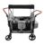 4 Seater Wagon Stroller for Kids, Push&Pull Collapsible Wagon Stroller w/Removable Canopy, 5-Point Harness & Convertible Seats, Face to Face High Seat for Toddlers Beach Park Outdoor (Grey and Black)