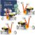 4 Set Bulk Craft Robot Kits for Kids, STEM Building Toys for ages 6-8 8-13