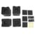 4 Set Multifunctional Stackable Furniture Risers for Sofa, Bed, Table, Chair – Double-Sided Adhesive Bottom, Extra Storage Space, Robot Vacuum Friendly, Rounded Corners