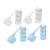 4 Sets Measuring Cup and Spoon Set Plastic Graduated Beakers