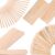4 Style 300 Pcs Assorted Wooden Wax Sticks for Body Legs Face
