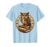 4th Grade Teacher Owl on Books Illustration T-Shirt, Men, Baby Blue, XX-Large
