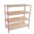 4‑Tier Wooden Shoe Rack, 25 x 26 Inch, Light Oak Wood, Multi‑Layer Storage, Freestanding, Shoe Organizer for Entryway Bedroom