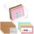 4×6 Inch Acrylic Index Card Box Index Card Holder Clear Flash Card Holder Recipe Card Holder Business Card Organizer 150 Index Cards 30 Kraft Dividers A to Z Stickers For Hold 400 Tab Letter Note