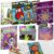 5-Book Set: 2 Mystery Mosaic Color by Number + 3 Coloring Books, 36 Markers