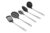 5-Piece Kitchen Utensil Set, BPA-Free Nylon Heads, Stainless Steel Handles – Includes Spoons, Turner, Skimmer, Pasta Server, Ladle – For Nonstick Cookware, Dishwasher Safe
