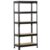 5-Tier Boltless Adjustable Steel Storage Shelf Unit, Black