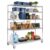5-Tier Garage Shelving Storage Metal Wire Shelving with Wheels 250KG