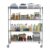 5-Tier Metal Shelving Unit with Wheels 70.87×59.76×23.98in 250KG