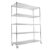5-Tier Wire Shelving Unit Height Adjustable with Wheels