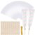 500 Pack Candy Kabob Bags with Sticks, Clear Treat Bags with Twist Ties and 500 Natural Bamboo Skewers, 3 x 11 Inches, Food-Safe Polyethylene Packaging for Marshmallow Pretzel Candies, DIY Gifts