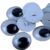 500pcs 25mm Animal Eyes Sew-on Googly Eye Active Moving Safety Eye with Hole Doll Toy