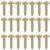 500Pcs Double Pronged Brads for Paper Crafts, Mini Metal Scrapbook Fasteners Brass Art Supplies