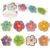 500Pcs Glitter Flower Stickers Spring Foil Shiny Floral Labels Sticker