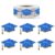 500Pcs Glitter Graduation Cap Stickers Roll 1.2 Inch Holographic Sticker