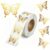 500 Pcs Gold Butterfly Stickers Roll Metallic Foil Butterfly Stickers DIY