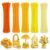 500Pcs Gradient Orange Pipe Cleaners, 6mm Thick 12 Inch Long Chenille Stems, Fuzzy Wire​ for Fall Crafts, Thanksgiving Decor, DIY Flower Making​ (Orange Yellow Assorted)