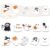 500Pcs Halloween Ghost Stickers Rolls 1in Waterproof Decals Self-Adhesive Stickers 8 Designs Cute Ghost for Halloween Party Envelope Scrapbook Decorations Supplies