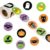 500 PCS Halloween Stickers Roll 1.5in Pumpkin Bat Ghost Sticker 8 Designs Round Seal Label Stickers Envelope Seals Paster for Gift Tags Crafts Envelope Scrapbook Deco Rations