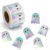 500Pcs Holographic Ghost Sticker Roll for Halloween Party Decorations