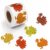 500Pcs Holographic Turkey Sticker Roll for Thanksgiving Fall Decorations