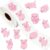 500Pcs Pink Pig Stickers Roll 1 Inch Cute Cartoon Pig Sticker