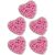 500 Pcs Pink Sparkle Beads, 0.2 in / 0.6 cm Round Rhinestone Beads for Jewelry Making, for Bracelets, Necklaces, Earrings, DIY Arts and Crafts