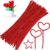500 Pcs Red Pipe Cleaners, Chenille Stems for Kids DIY Crafts