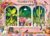 500 Piece Jigsaw Puzzle for Adults -Floral Garden Window with Cute Cat Puppy – Vibrant Pink Plant Decor Paper Puzzle for Relaxation Finished Size 19.3″ x 13.7″