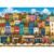 500 Piece Jigsaw Puzzle for Adults, Colorful Coastal Town Jigsaw Puzzle