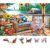 500 Piece Jigsaw Puzzle for Adults, Lake Cabin Porch Scene, Colorful Summer Countryside Theme