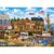 500 Piece Jigsaw Puzzle for Adults, Vintage Fishing Harbor Coastal Town