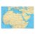 500 Piece North Africa Middle East Map Wooden Jigsaw Puzzle for Adults, Educational Geographic Puzzle, Durable Texture, Intellectual Exercise & Home Decor