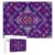 500 Piece Puzzle for Adults Purple Tribal Pattern Jigsaw Puzzle with Storage Box Challenging Wooden Puzzles for Various Holiday Party Family 20.5×15 in