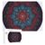 500 Piece Puzzle for Adults Red and Blue Circular Pattern Jigsaw Puzzle with Storage Box Challenging Wooden Puzzles for Various Holiday Party Family 20.5×15 in