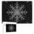 500 Piece Puzzle for Adults Snowflake Pattern Jigsaw Puzzle with Storage Box Challenging Wooden Puzzles for Various Holiday Party Family 20.5×15 in