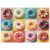 500 Piece Puzzles for Adults, Colorful Donut Puzzle with Numbers on Back, Challenging Family Game Party Decor Gifts, 20×14 Inch Home Art Decoration Puzzle